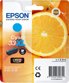 Epson tusz Cyan 33XL, C13T33624012
