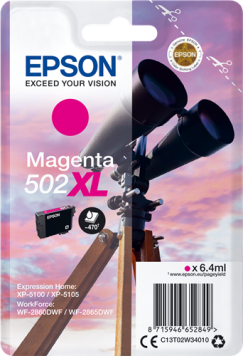 Epson tusz Magenta 502XL, C13T02W34010