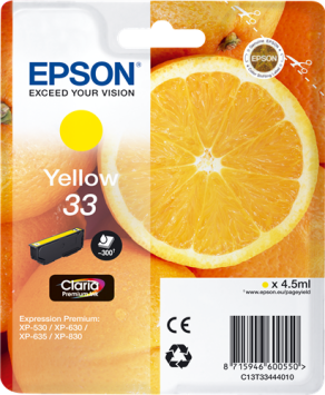 Epson tusz Yellow 33, C13T33444012