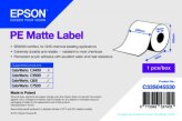 Epson etykiety PE matowe, ciągłe 7113409, dawny C33S045530 220 mm. x 750 m.