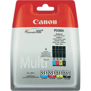 Canon 4 x tusz CMYK CLI-551, CLI551, 6509B009, 6509B008