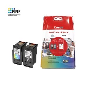 Canon tusz Black PG-540L, PG540L + Color CL-541XL, CL541XL + 50 arkuszy papieru, 5224B007, 5224B005