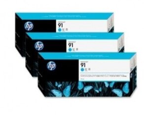 HP tusz Cyan 3 x 91, C9483A