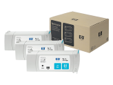 HP 3 x tusz Cyan 81 (C4931A), C5067A