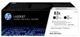 HP 2 x toner Black 83X, CF283XD