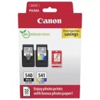 Canon tusz Black PG-540, PG540 + Color CL-541, CL541 + 50 arkuszy papieru foto 5225B013