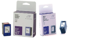 Rimage 2 x tusz: Black RB1, Q2379A, C8856A, 203340-001, 2005471 + Color RC1, Q2380A, C8857A, 203339-001, 2005470