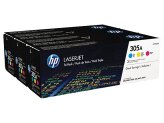 HP 3 x toner CMY (CE411A, CE412A, CE413A) 305A, CF370AM