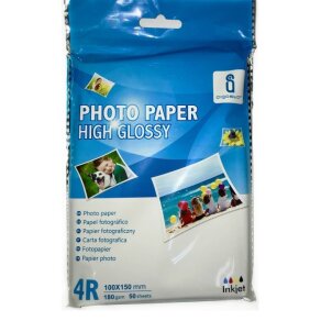 AIGOSTAR papier fotograficzny 10x15 180 g/m. 50 arkuszy, błyszczący dodrukarek atramentowych 