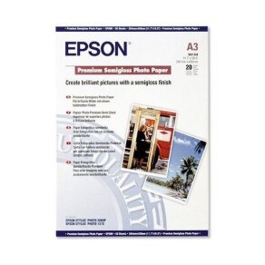 Epson C13S041334 Premium Semigloss Photo Paper, DIN A3, 251 g/m2, 20 arkuszy