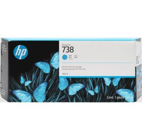 HP tusz Cyan 738, 676M6A