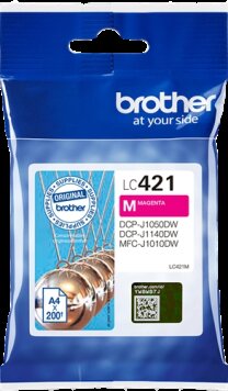 Brother tusz Magenta LC421M