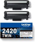Brother 2 x toner Black TN-2420 Twin, TN2420 Twin