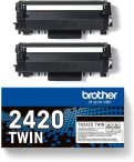 Brother 2 x toner Black TN-2420 Twin, TN2420 Twin