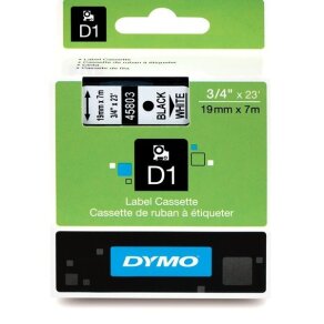 Dymo taśma D1 nielaminowana 45803, S0720830