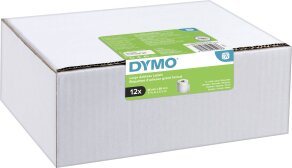 Dymo 12 x etykiety termoczułe duże adresowe trwałe 99012, S0722400, 2093093