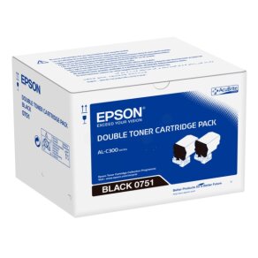 Epson 2 x toner Black 0751, C13S050751