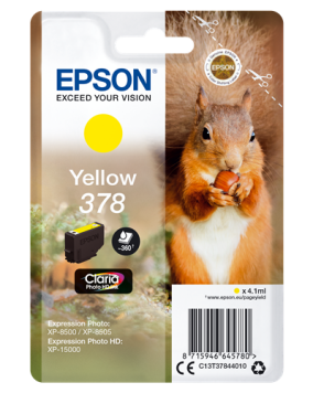 Epson tusz Yellow 378, C13T37844010
