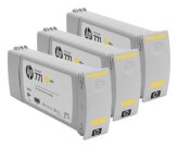 HP 3 x tusz Yellow 771C, B6Y34A