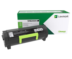 Lexmark toner Black 51B2000 (return)