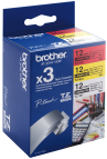 Brother 3 x etykiety 12 mm. x 8 m. TZE-31M3, TZE31M3 (TZE-231 + TZE-431 + TZE-631)