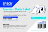 Epson etykiety matowe C33S045738 210 mm. x 297 mm. 200 etykiet