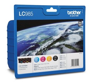 Brother 4 x tusz CMYK LC-985VALBP, LC985VALBP