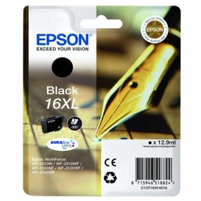Epson tusz Black 16XL, T1631, C13T16314012