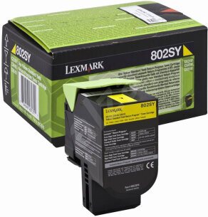 Lexmark toner Yellow 802SY, 80C2SY0