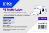 Epson etykiety PE matowe 7113417, dawny C33S045712 102 mm. x 51 mm. 2310 etykiet