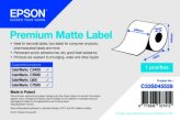 Epson etykiety matowe, ciągłe C33S045528 220 mm. x 750 m.