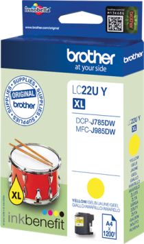 Brother tusz Yellow LC-22UY, LC22UY