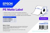 Epson etykiety PE matowe, ciągłe 7113425, dawny C33S045735 102 mm. x 55 m. 