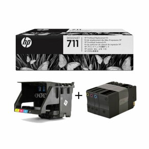 HP głowica CMYK 711 + zestaw tuszów rozruchowych 711, C1Q10A