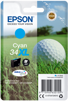 Epson tusz Cyan 34XL, C13T34724010