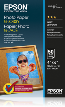 Epson C13S042547 Photo Paper Glossy 10x15, 200 g/m2, 50 arkuszy