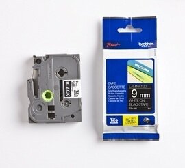 Brother etykiety 9 mm. x 8 m. TZE-325, TZE325