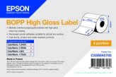 Epson etykiety BOPP wysoki połysk C33S045705 76 mm. x 51 mm. 2770 etykiet