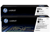 HP 2 x toner Black 201X, (CF400X), CF400XD