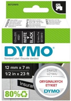 Dymo taśma D1 nielaminowana 45021, S0720610